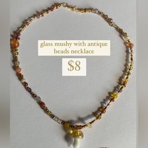 mushroom necklace